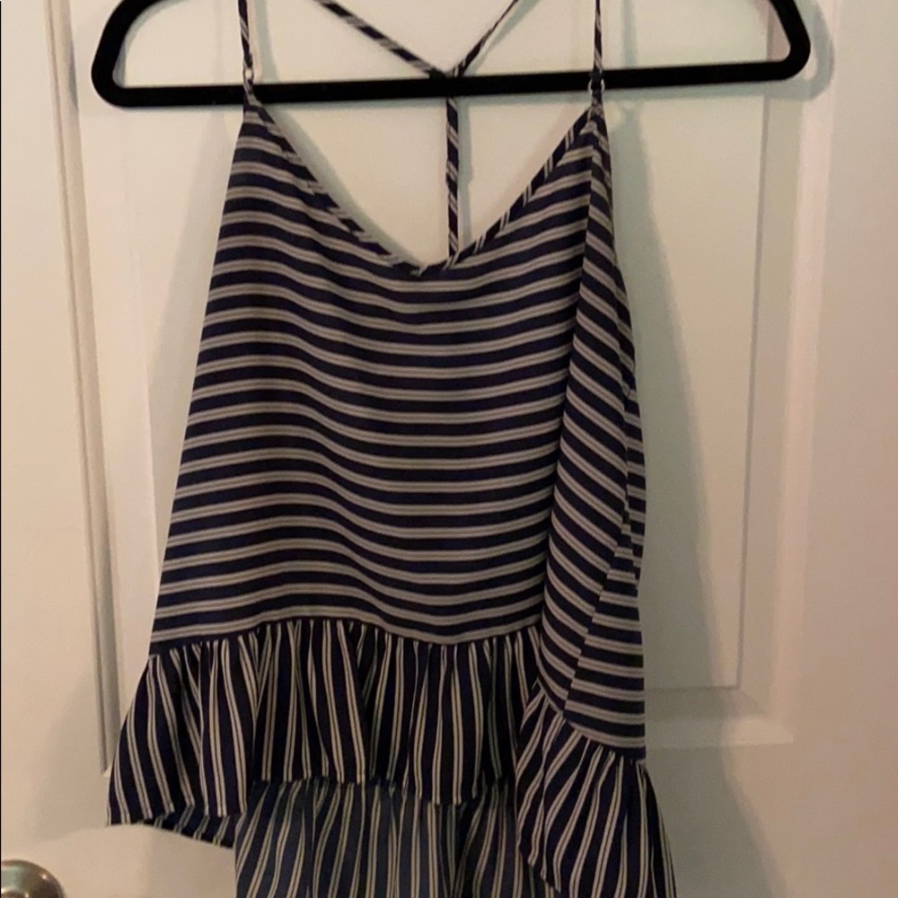 Flowy peplum tank top